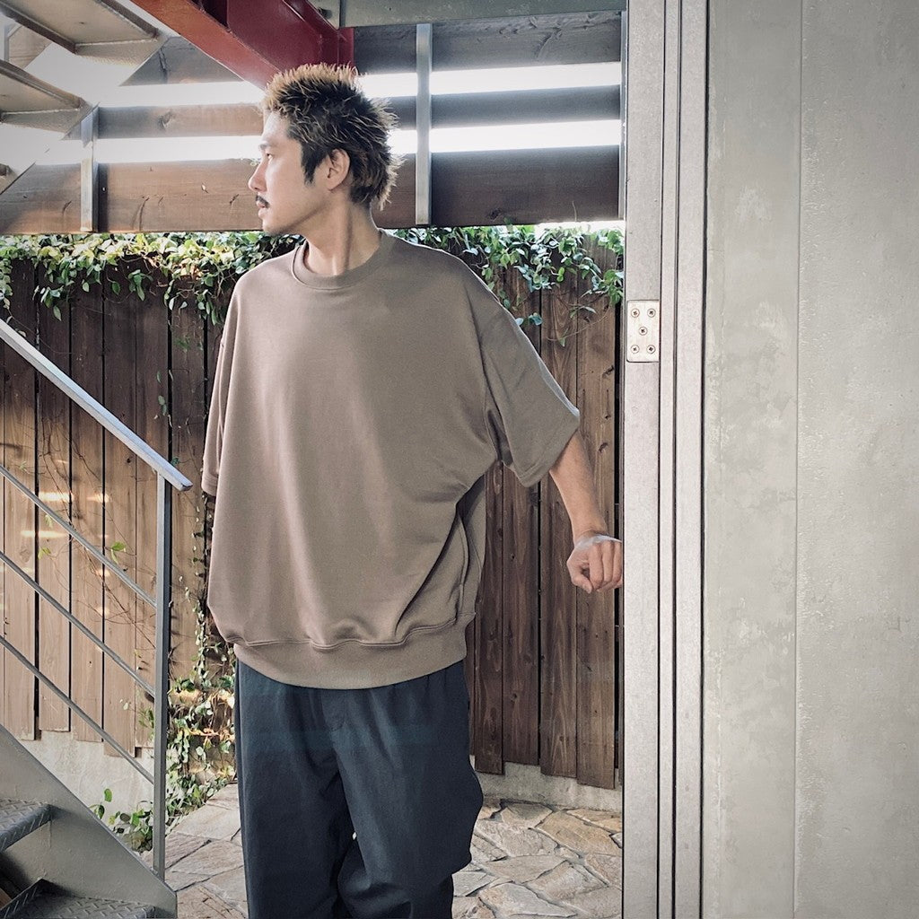 TECH SWEAT CREW S/S #BEIGE [BE-51025]