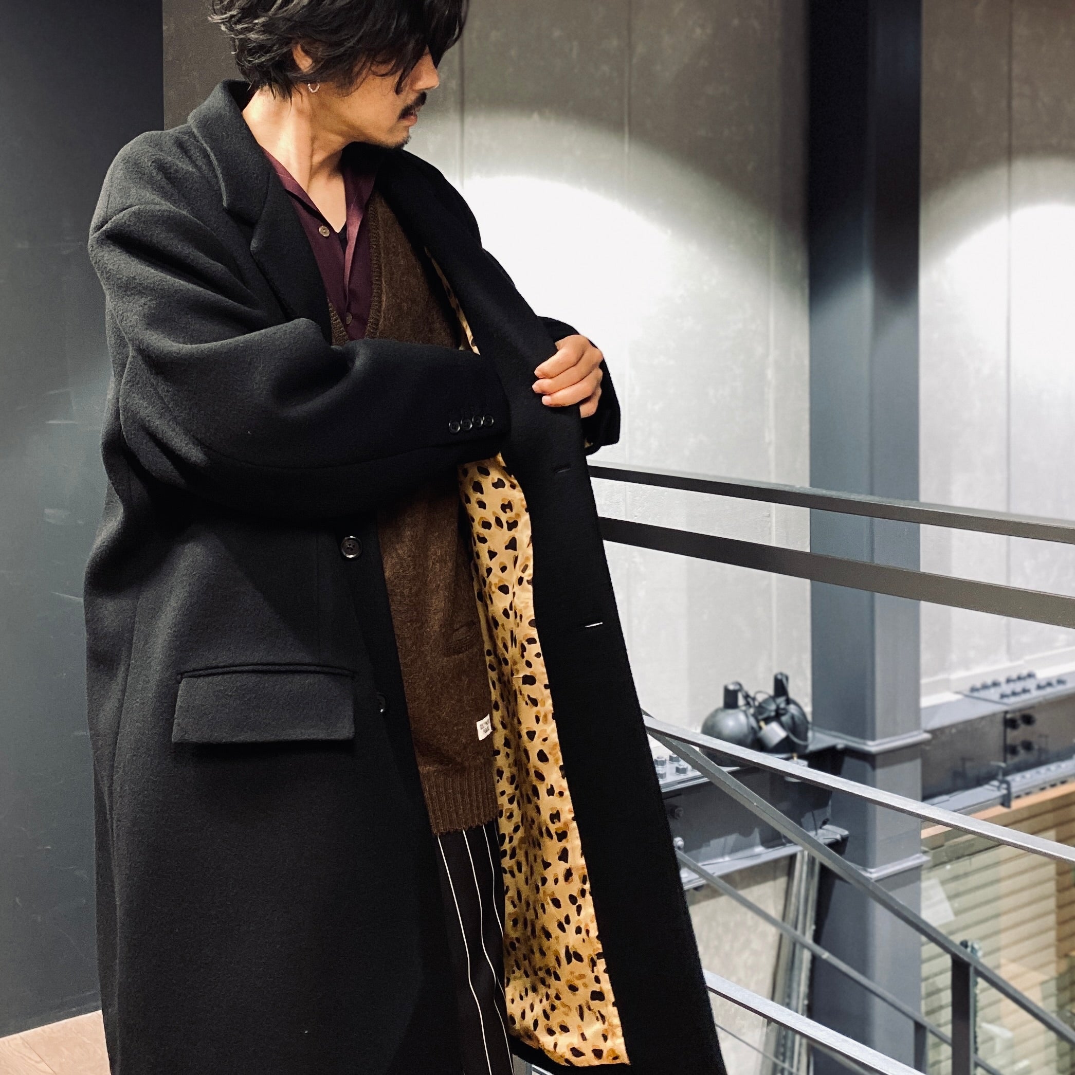 CHESTERFIELD COAT -A- -TYPE 2- #BLACK [23FW-WMO-CO04]