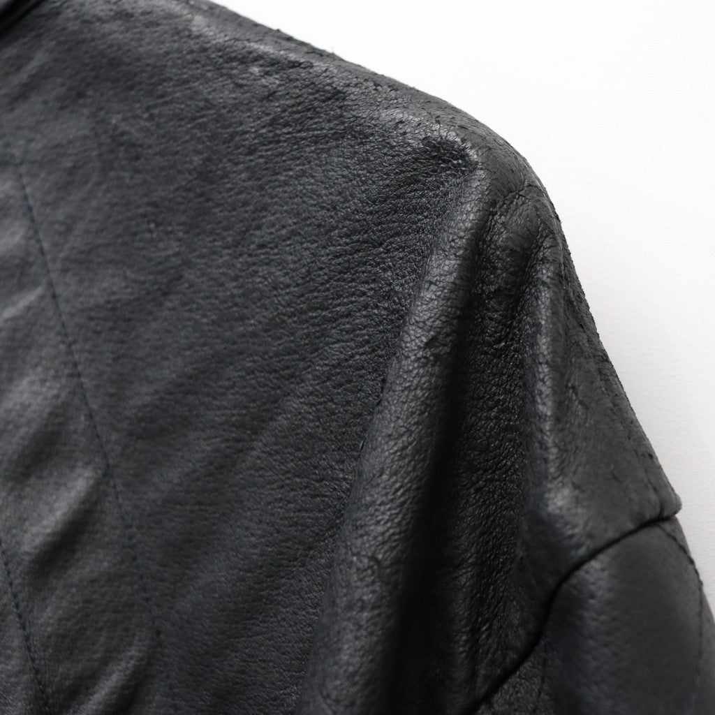 Rustic Edged Easy Rider's (VEGETABLE TANNING PIG LEATHER) #BLACK [M-P1-LW3]