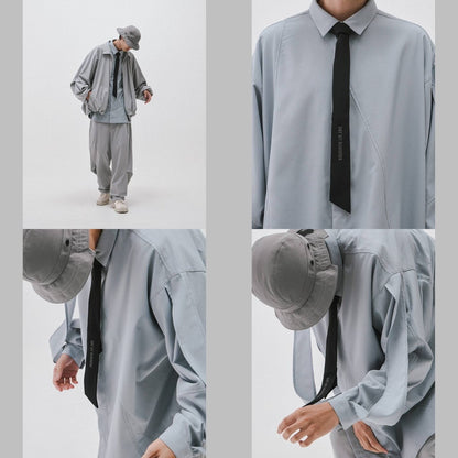 「MA-Z3」 Mode Architekt Embroidered Shirt #L-GRAY [GOOPI-24AW-OCT-01]