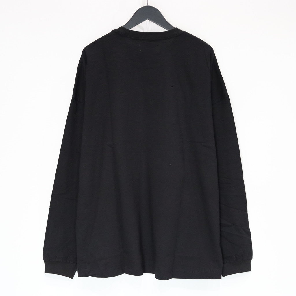 COLLEGE L/S T-SHIRT #Black [SS25-T03]