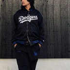 MLB | LA | REVERSIBLE VARSITY JACKET ( TYPE-2 ) #BLACK-BEIGE [MLB-WM-BL02]