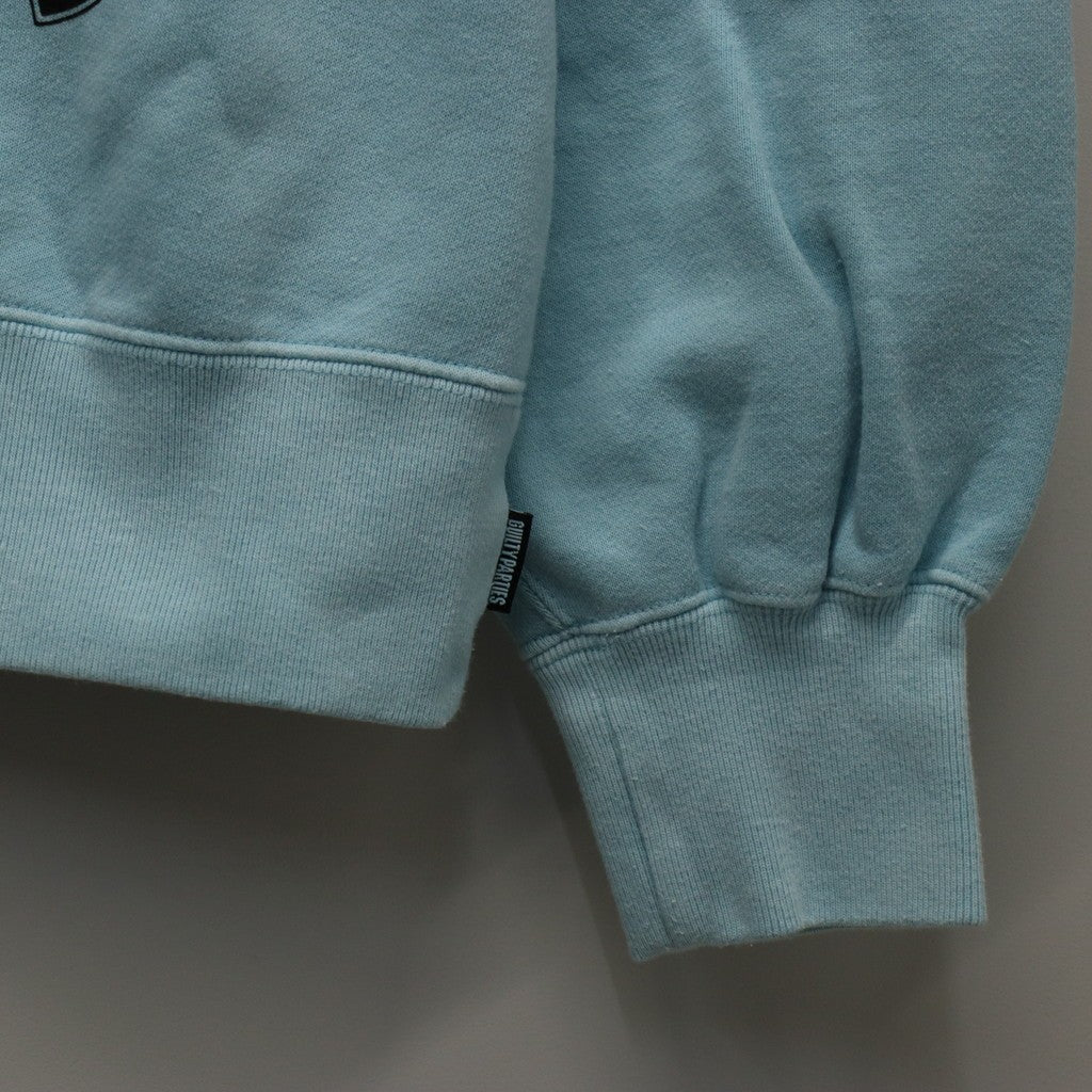 DEATH ROW RECORDS | WASHED MIDDLE WEIGHT CREW NECK SWEAT SHIRT #BLUE [DEATHROW-WM-SS03]