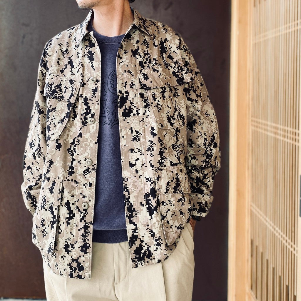 DIGITALCAMO FATIGUE JACKET #BEIGE [26FWE-WMO-ML03]