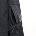 LIGHT FLEECE ZIP HOODED LENS SWEATSHIRT #BLACK 999 [20CMSS081A-002246G]