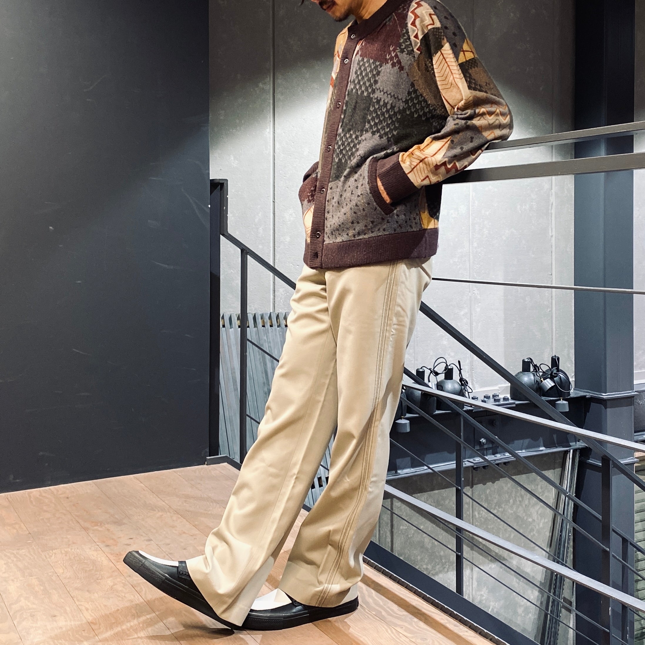 4 針寬休閒褲#米色 [SC2310-PN06]