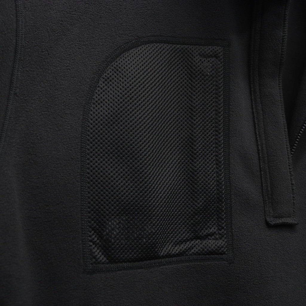 野戰抓絨半拉鍊衫 #K / 黑色 [NL62531]