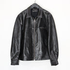 LEATHER JACKET #BLACK [25SS-WMO-BL01]