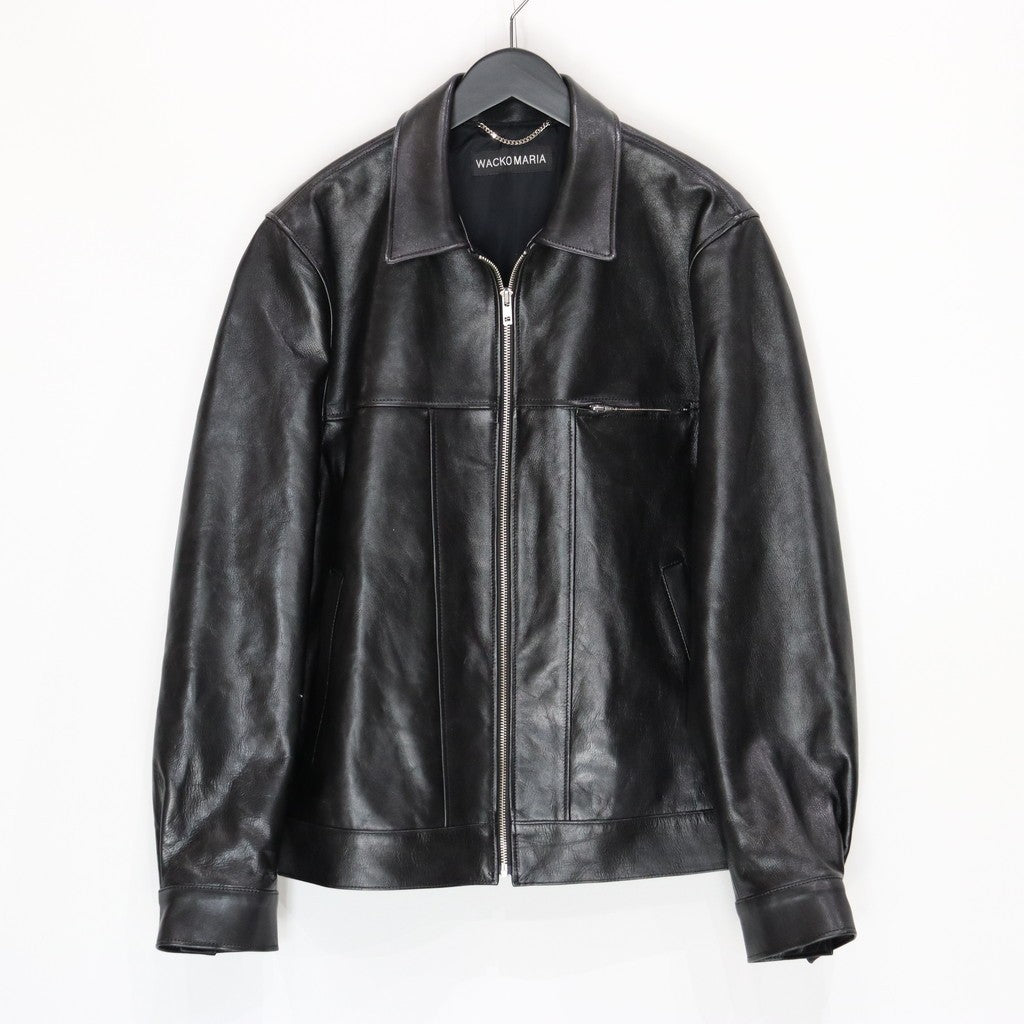 LEATHER JACKET #BLACK [25SS-WMO-BL01]