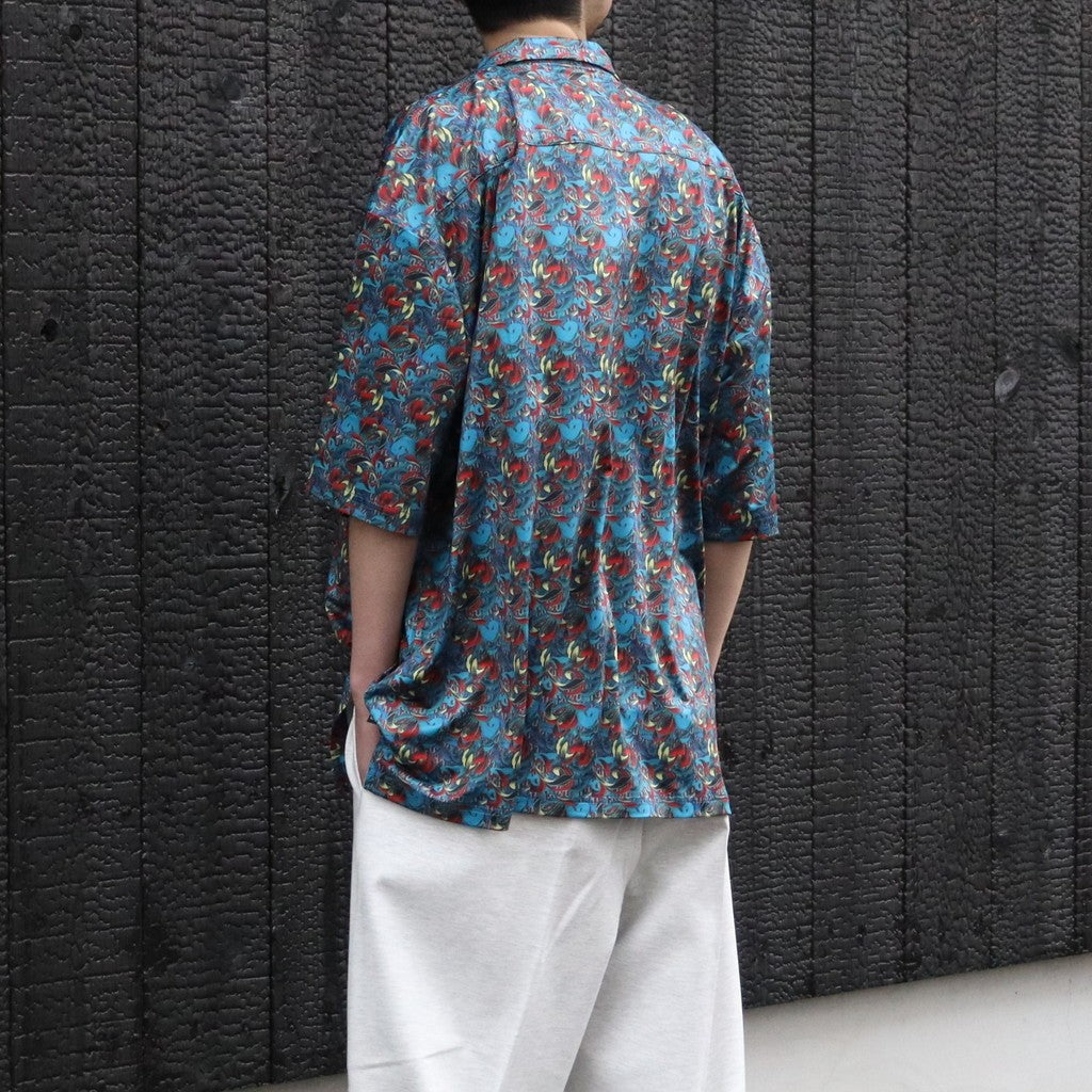 JULIEN OPEN S/S SHIRT #Turquoise [26SS-S02]