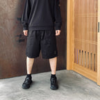 MICRO-REPS BOXY LENS SHORTS #BLACK 999 [20CMBE127A]