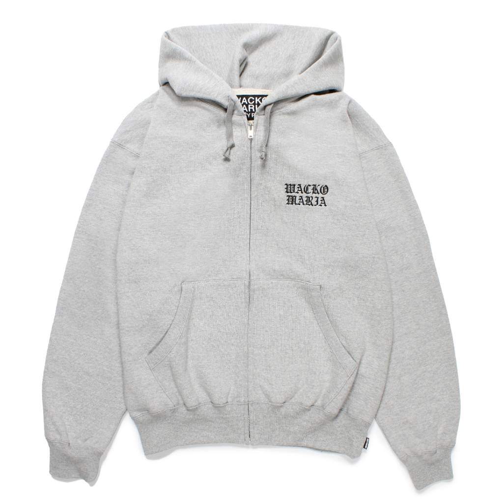 HEAVY WEIGHT FULL ZIP HOODED SWEAT SHIRT ( TYPE-4 ) #GRAY [25SS-WMC-SS08]