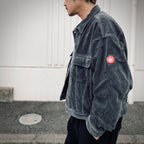 8W CORD TRUCKER JACKET #GREY [CES27JK08]