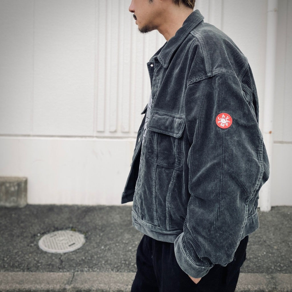 8W CORD TRUCKER JACKET #GREY [CES27JK08]