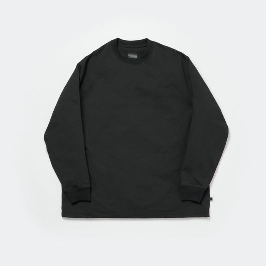 TECH CREW NECK TEE L/S #BLACK [BE-31024W]