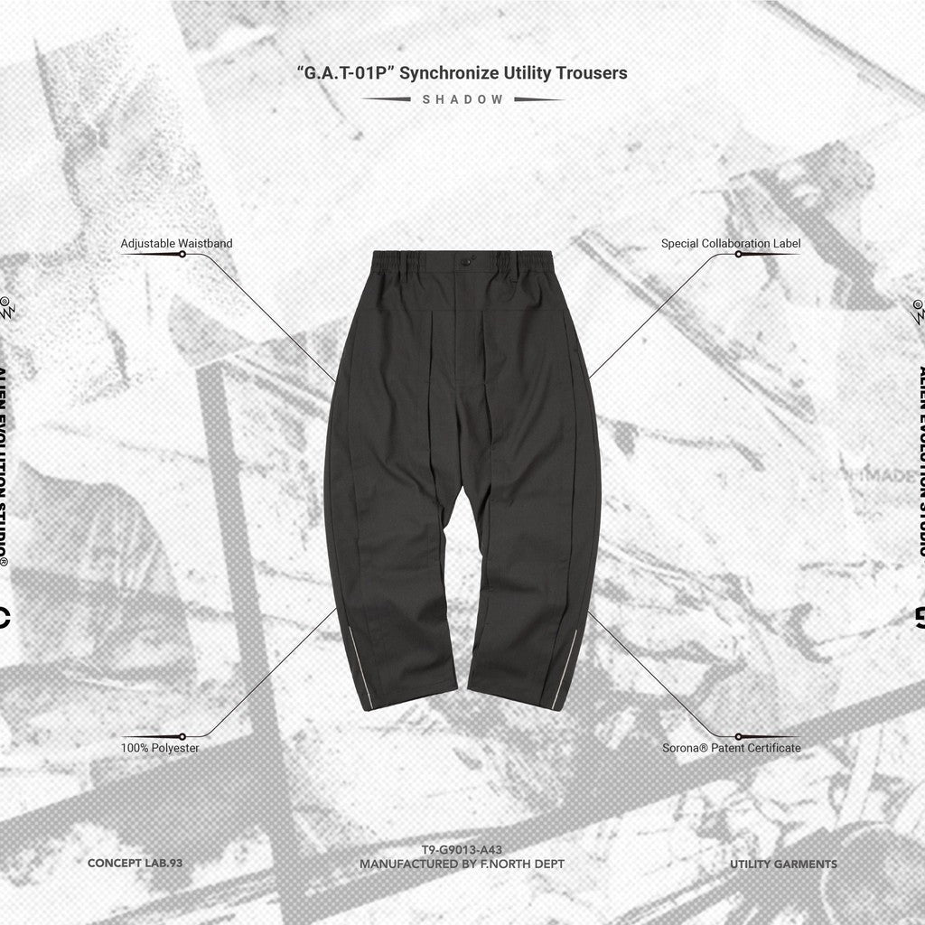 AES | 「G.A.T-01P」 Synchronize Utility Trousers #SHADOW [GOOPI-24AW-SEP-04]