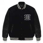 LEATHER VARSITY JACKET -B- (TYPE-2) #BLACK [24FW-WMO-BL16]