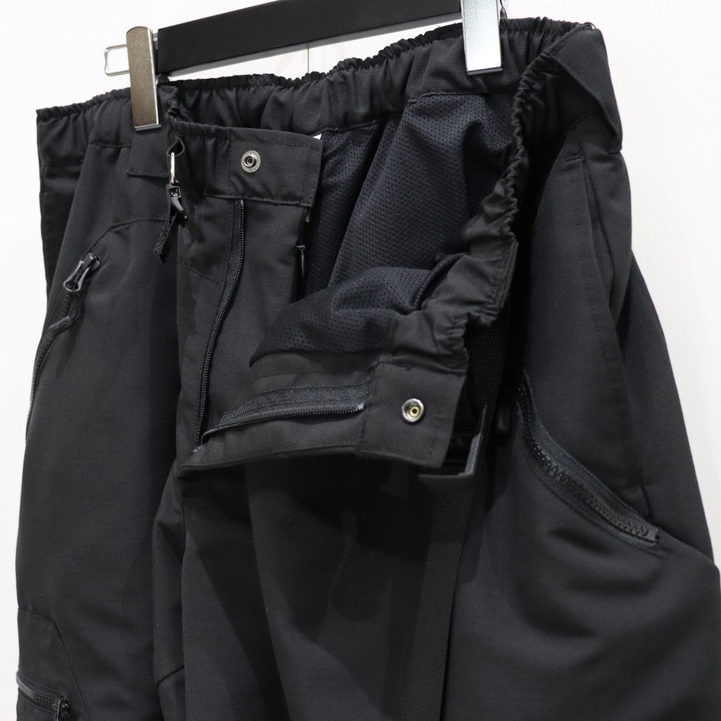 RIPSTOP CARGO BALLOON PANTS #Black [SS25-B01]