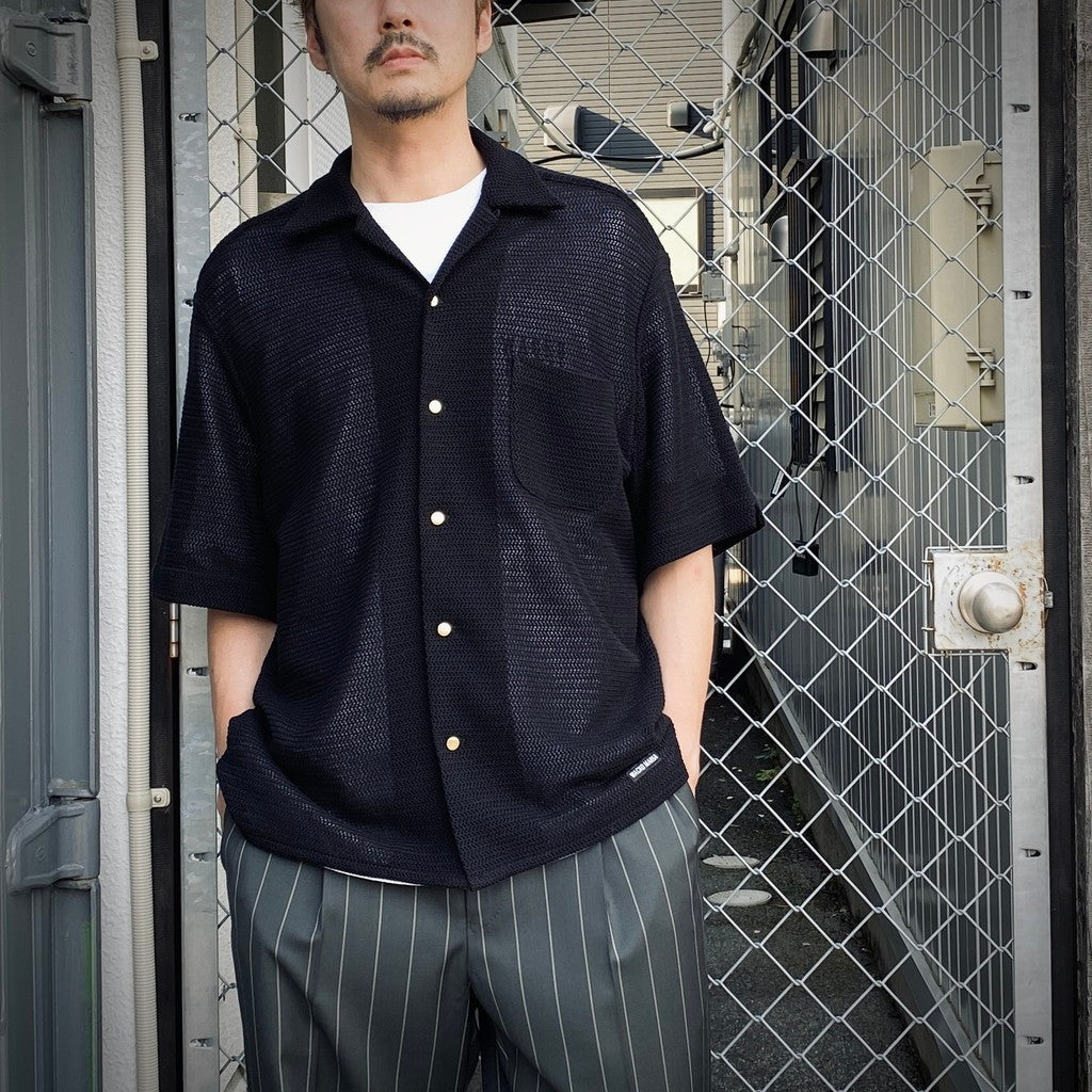 KNIT SHIRT #BLACK [25SS-WMK-KN24] - cocorozashi 三重県四日市市の