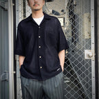 KNIT SHIRT #BLACK [25SS-WMK-KN24]