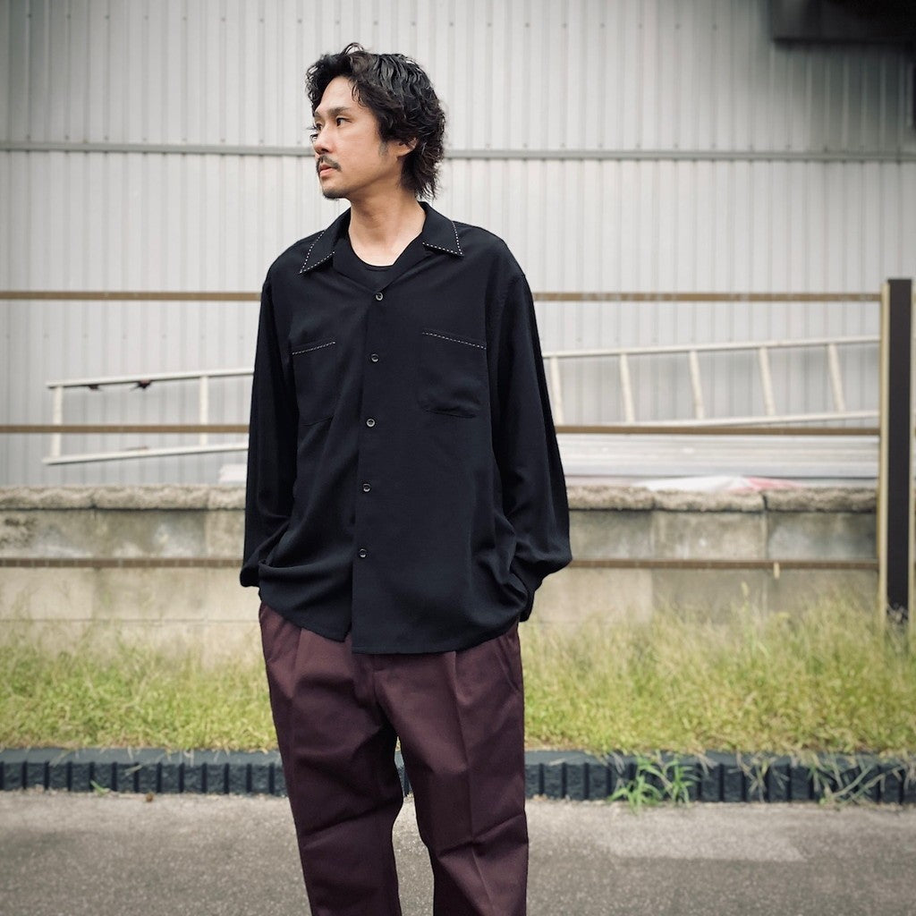 50'S SHIRT L/S ( TYPE-5 ) #BLACK [25FW-WMS-OC10]_WACKO MARIA