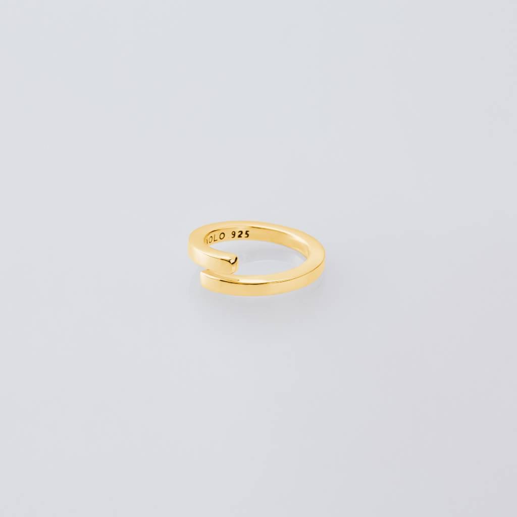 Square Ring -Thin- -Gold- #GOLD [XOR088G]