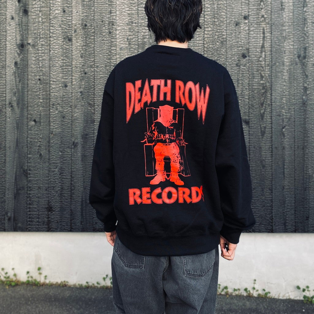 DEATH ROW RECORDS | HEAVY WEIGHT CREW NECK SWEAT SHIRT #BLACK [DEATHROW-WM-SS06]