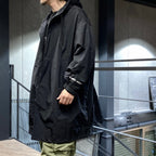 HOODED BIG COAT #BLACK [FW23-JK12]