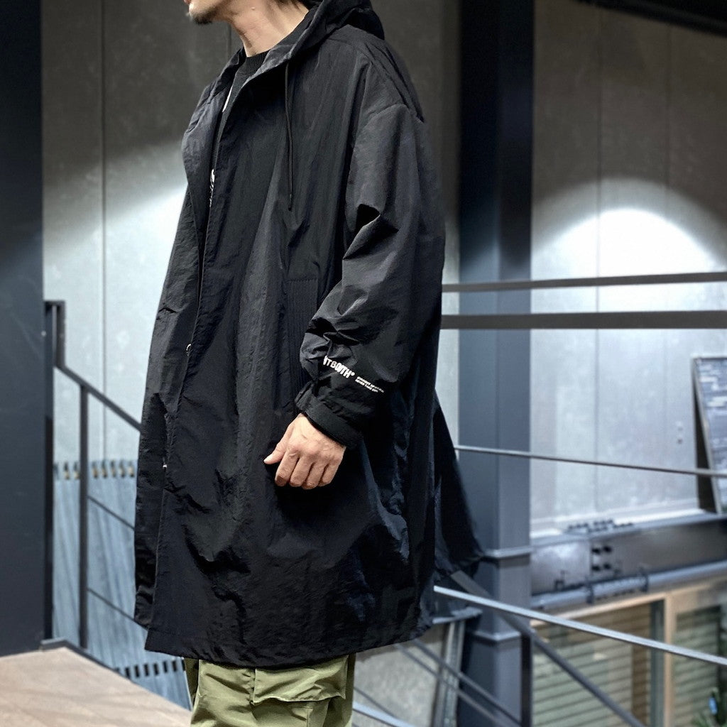 HOODED BIG COAT #BLACK [FW23-JK12]