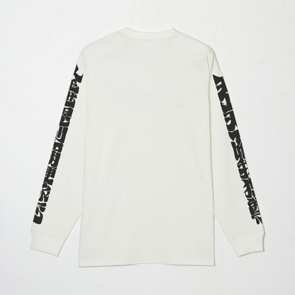 天上天下唯我独尊 L/S tee #WHITE/BLACK pt [BV-CUT2400130]