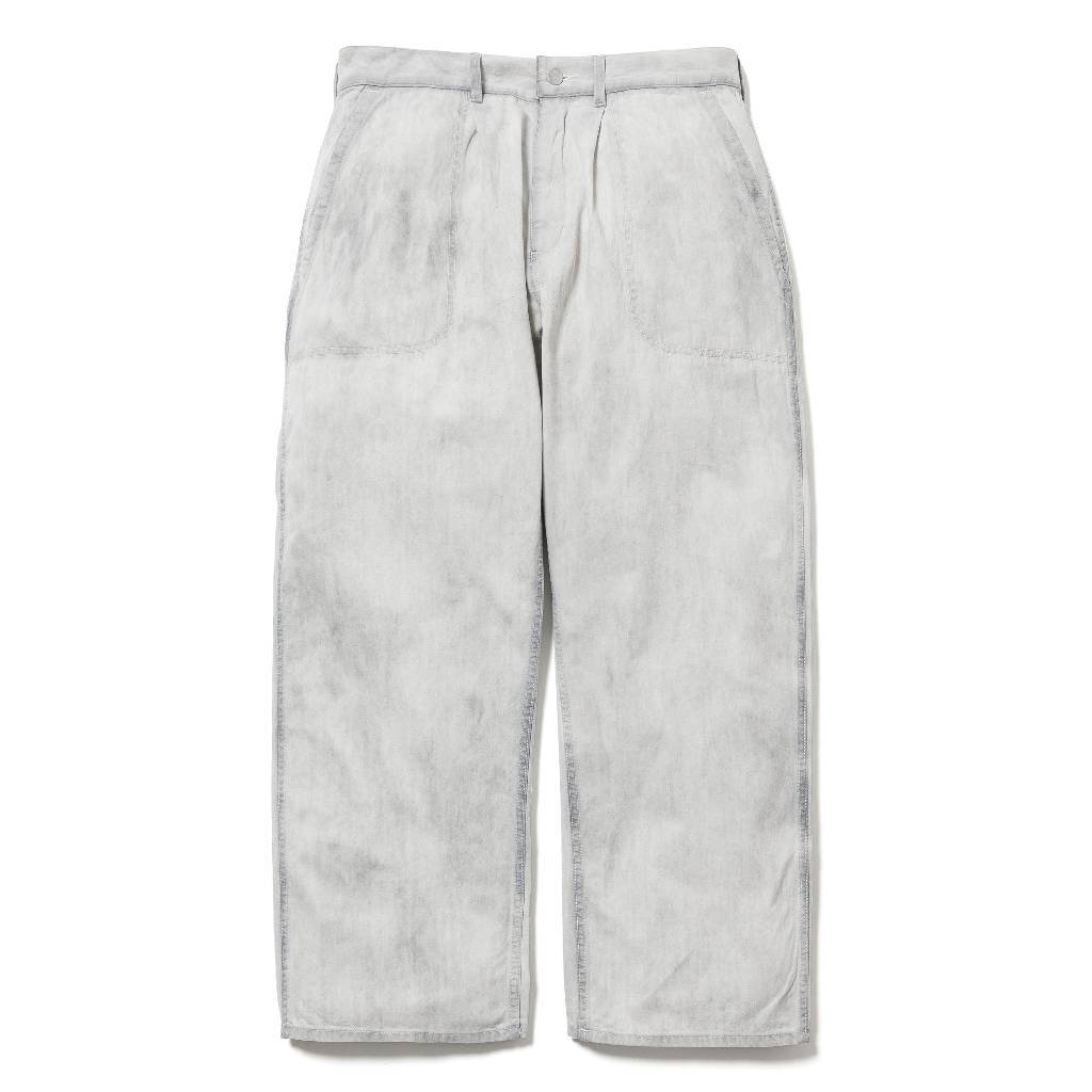 BLEACH BAGGIE PAINTER PANTS #GRAY [25SS-FS-09 / FS1703]
