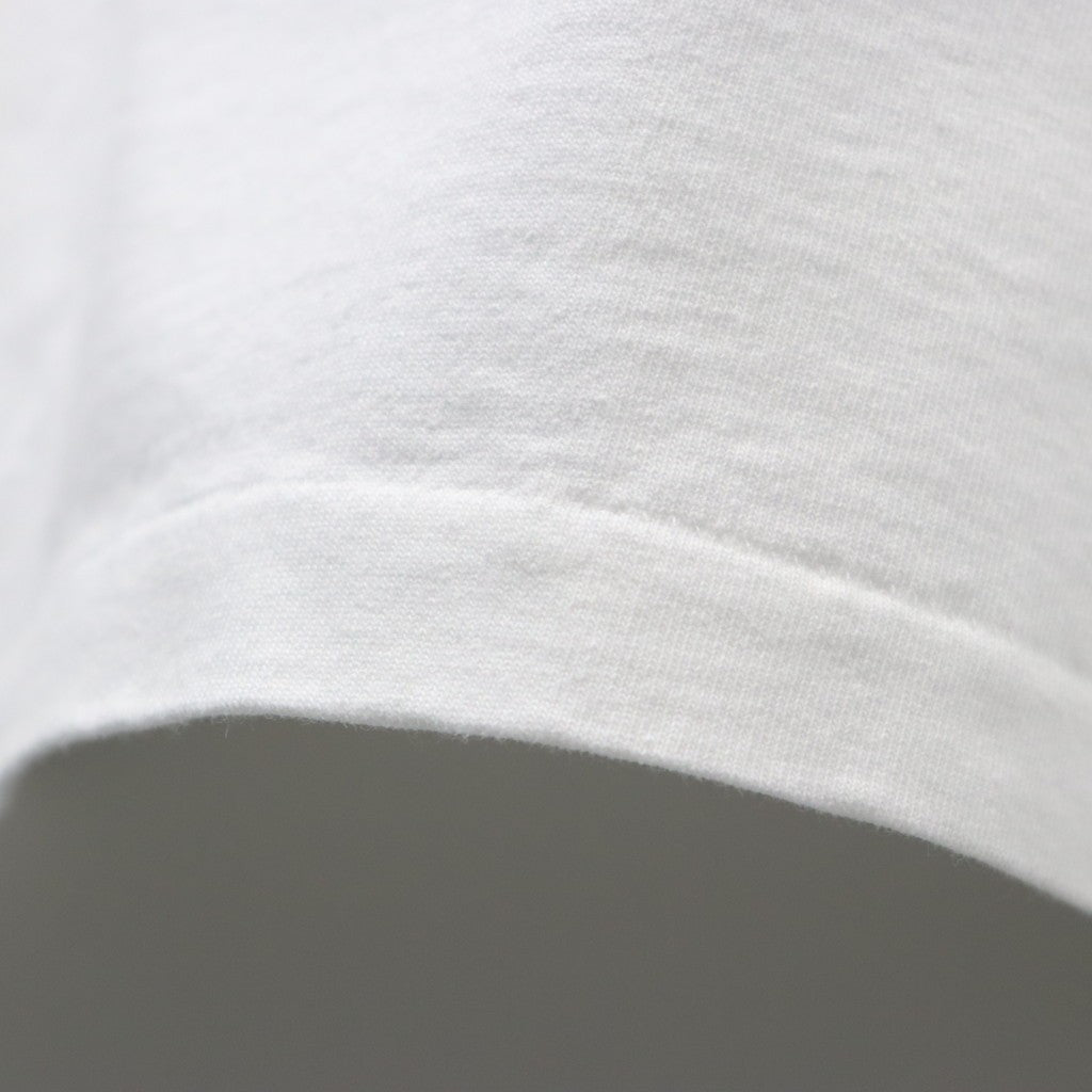 TIM LEHI | WASHED HEAVY WEIGHT CREW NECK T-SHIRT #WHITE [26SS-WMT-WT01]