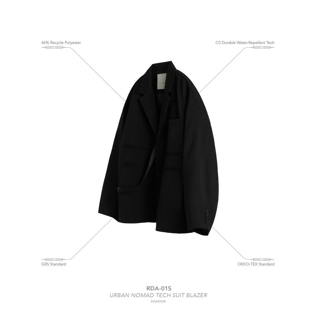 「RDA-01S」 - 都市遊牧科技西裝外套 #SHADOW [GOOPI-25SS-FEB-01]