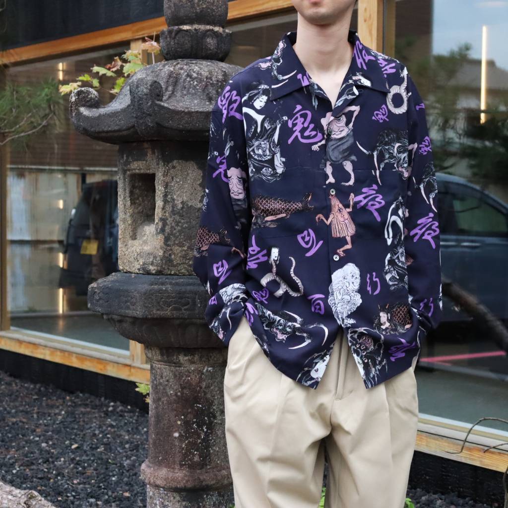 百鬼夜行 shirt L/S #Navy [BV-SH2600230]