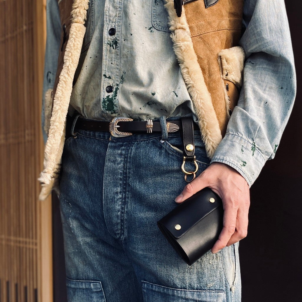 ITUAIS Diferente | CAVALLO Mini Wallet (GUIDI Horse Butt) #Black