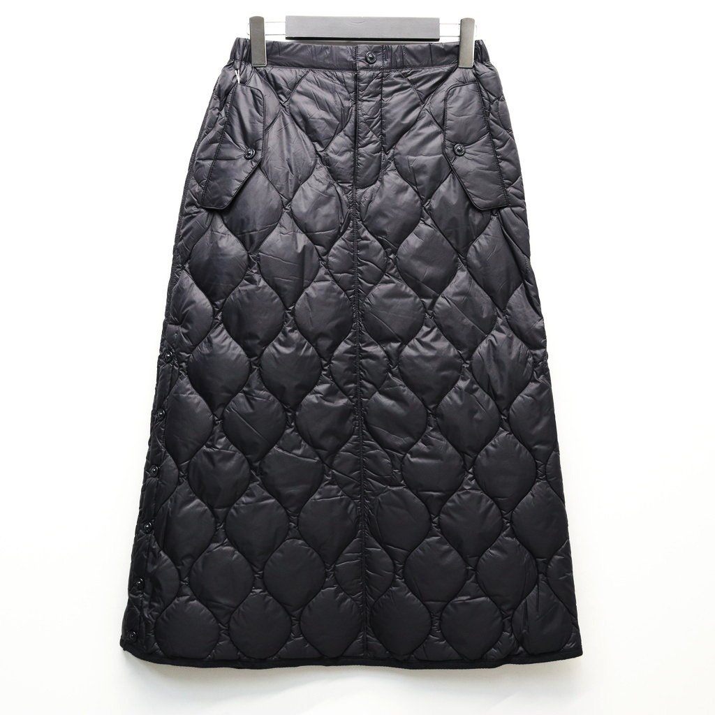 MILITARY SNAP BUTTON DOWN SKIRT（SOFT SHELL） #BLACK [TAION-W150LSSKML-1]