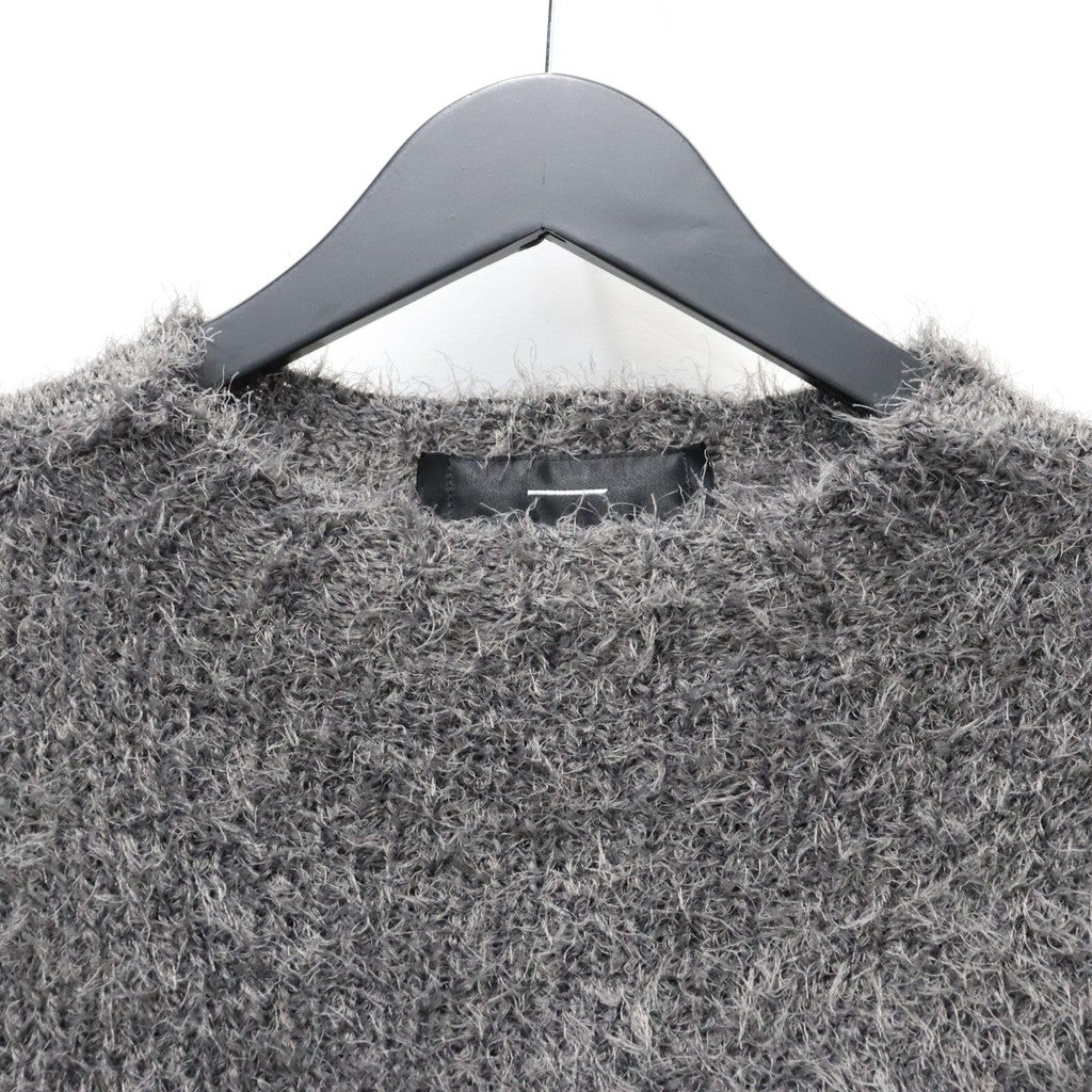 Classic Shaggy Knit Jumper (FUR KNIT) #CHARCOAL [M-P4-KW3]