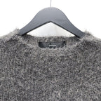 Classic Shaggy Knit Jumper (FUR KNIT) #CHARCOAL [M-P4-KW3]