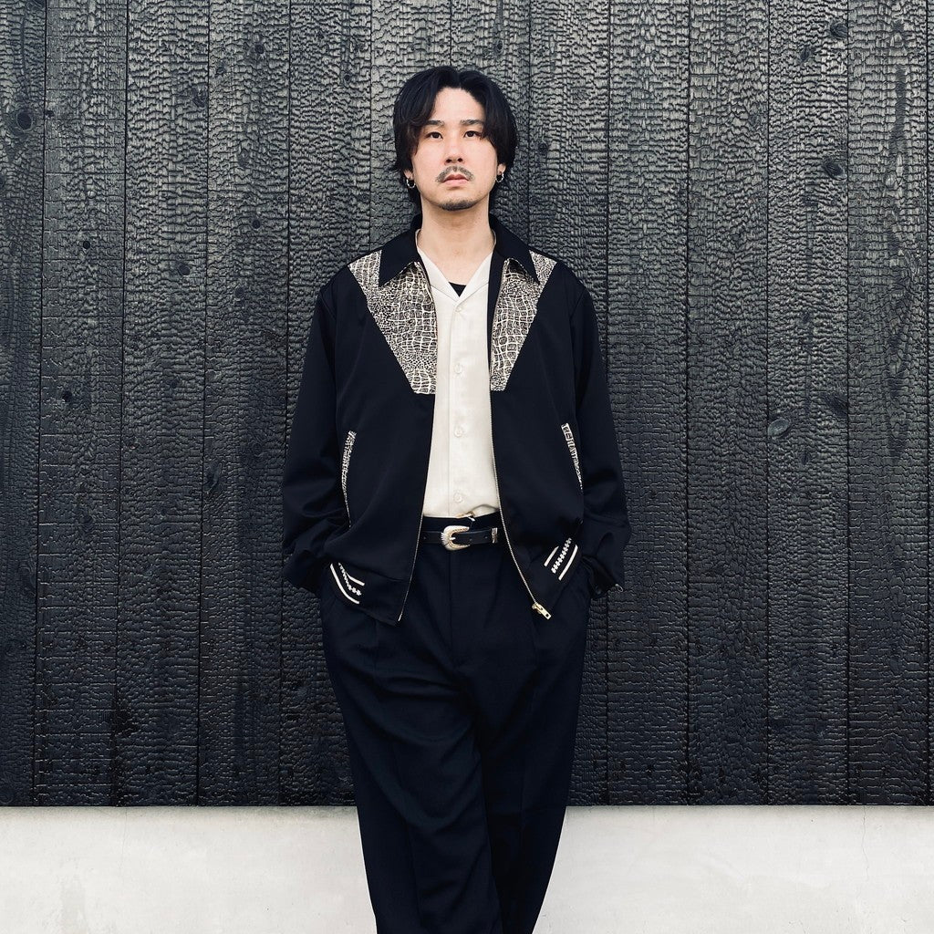 WOLF'S HEAD OIL ツイルコーチジャケット　ブラック　新品　Lサイズ WOLF'S HEAD | 50'S JACKET -B- ( TYPE-2 ) #BLACK [WOLFSHEAD-WM-BL23