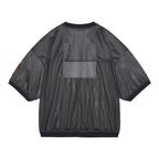MESH V NECK TOP #GREY [CES25T24]