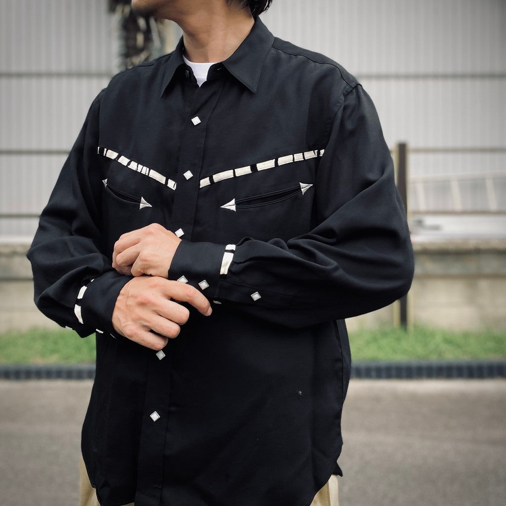 西部長袖襯衫 #黑色 [25FW-WMS-WS01]
