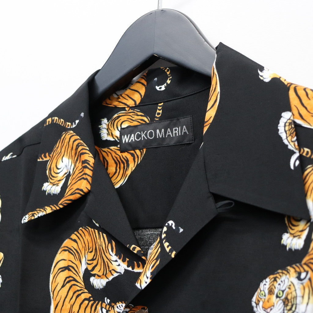 TIM LEHI | HAWAIIAN SHIRT S/S ( TYPE-3 ) #BLACK [26SSE-WMS-HI04