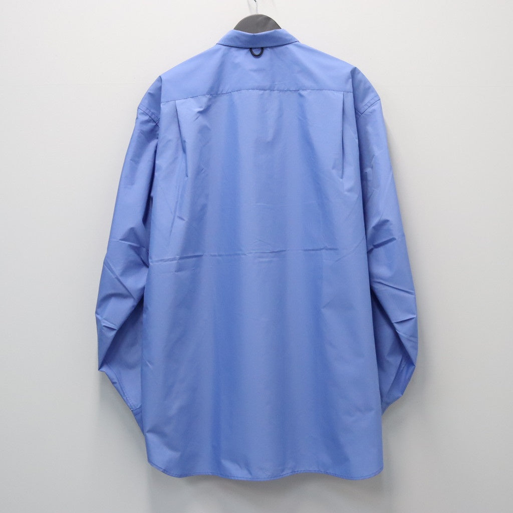 TECH REGULAR COLLAR SHIRT L/S SOLID #SAX [BE-84026W]
