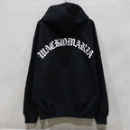 HEAVY WEIGHT FULL ZIP HOODED SWEAT SHIRT ( TYPE-2 ) #BLACK [24FW-WMC-SS02]