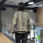 PYTHON KNIT POLO SHIRT #BEIGE [24FW-WMK-KN14]