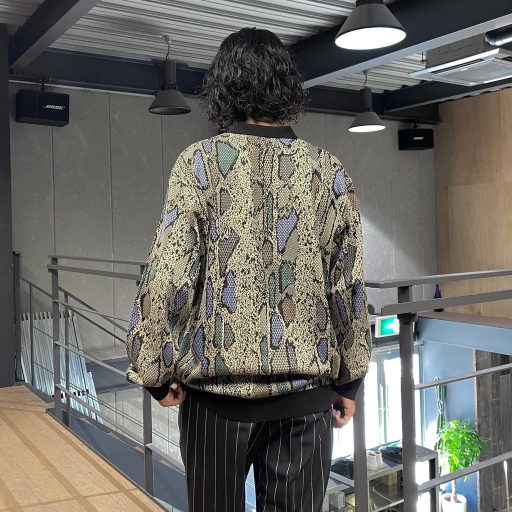 PYTHON KNIT POLO SHIRT #BEIGE [24FW-WMK-KN14]