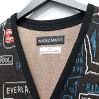 JEAN-MICHEL BASQUIAT | CARDIGAN ( TYPE-1 ) #ONE [BASQUIAT-WM-KN14]