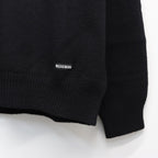 V NECK SWEATER #BLACK [25FW-WMK-KN09]