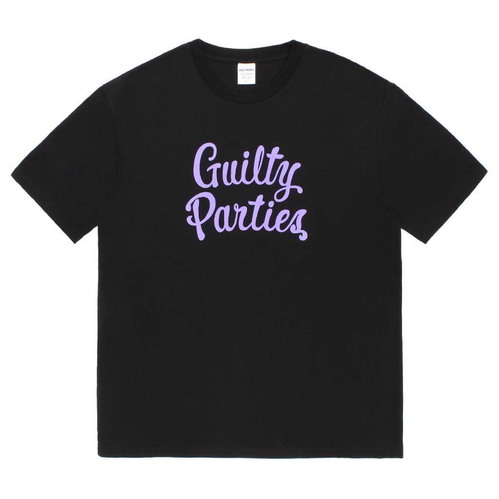 WASHED HEAVY WEIGHT CREW NECK T-SHIRT ( TYPE-15 ) #BLACK / PURPLE [26FW-WMT-WT18]