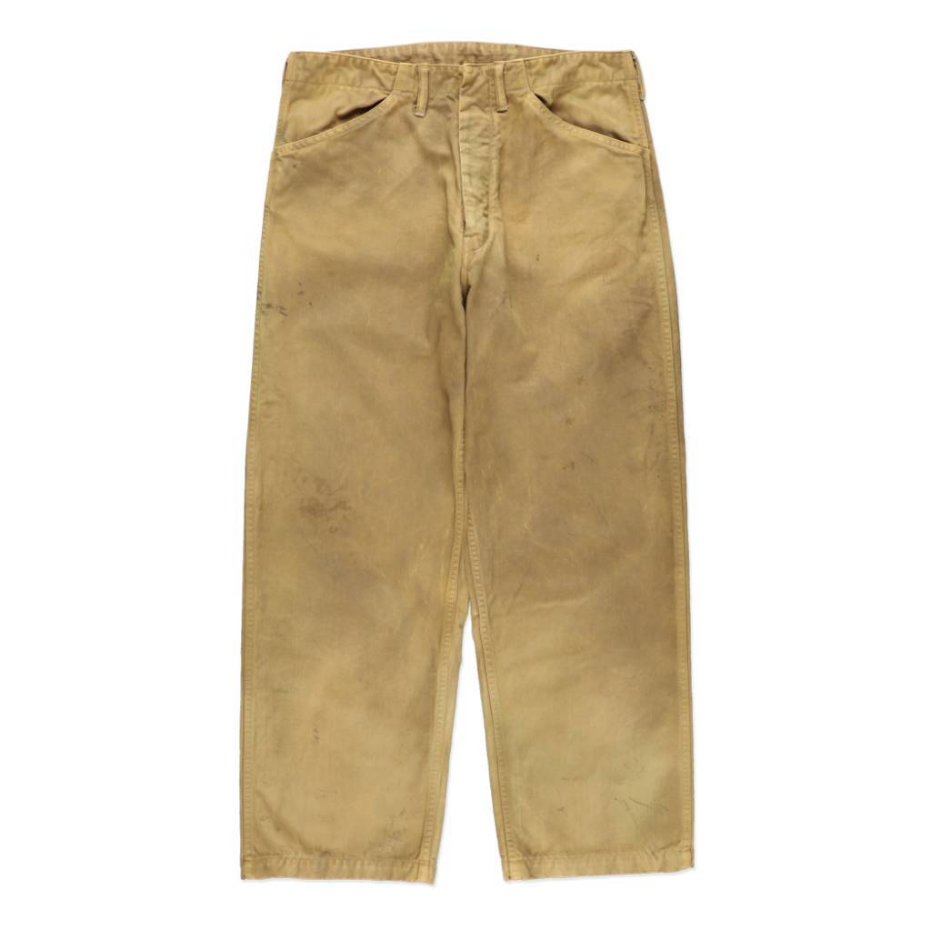 USMC P-41 HBT TROUSERS AGED #OLIVE YELLOW [BW261-U4HT]